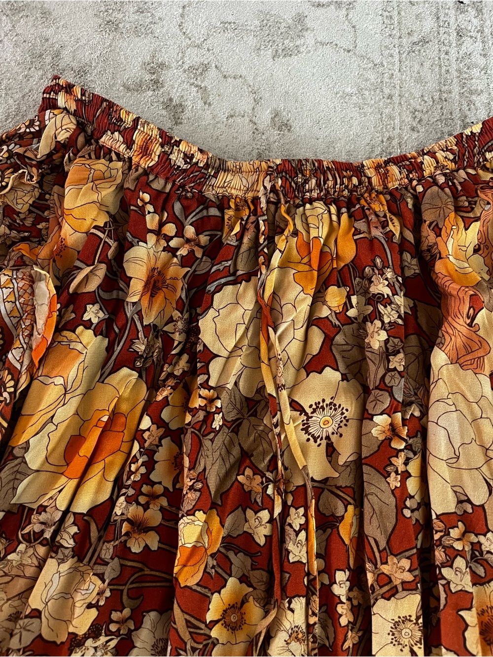 Spell and the Gypsy Collective Lady Amethyst Floral Tiered Midi Skirt XL - Picture 3 of 4